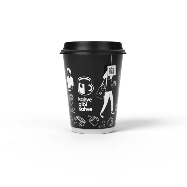 Çift Duvarlı Karton Bardak & Kapak